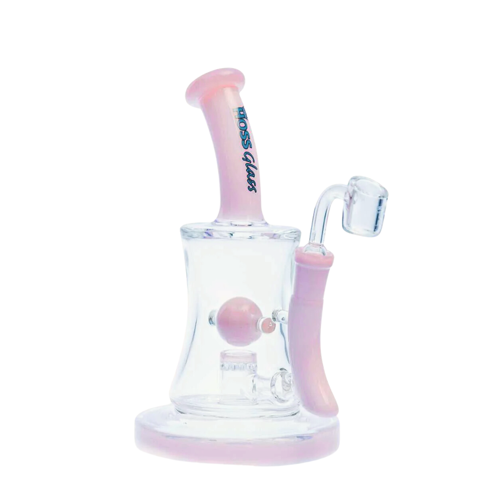 Hoss Glass 10" Hourglass Marble Rig