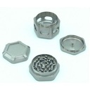 Hexagon 60mm 4-Piece Grinder