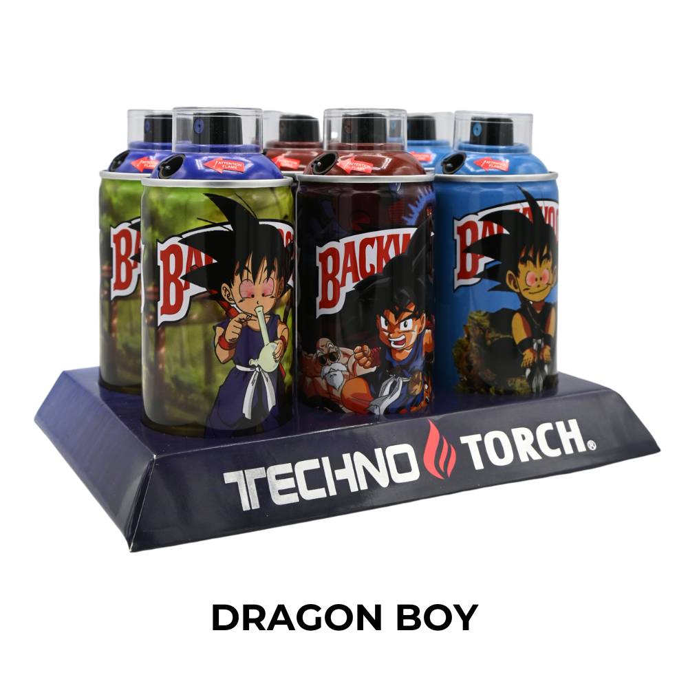 Techno Small Spray Can Torch Lighters - 6ct