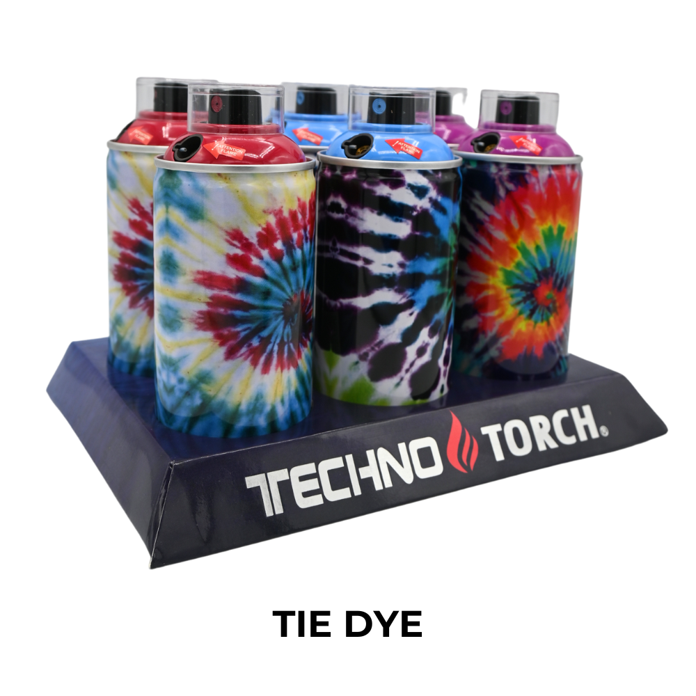Techno Small Spray Can Torch Lighters - 6ct