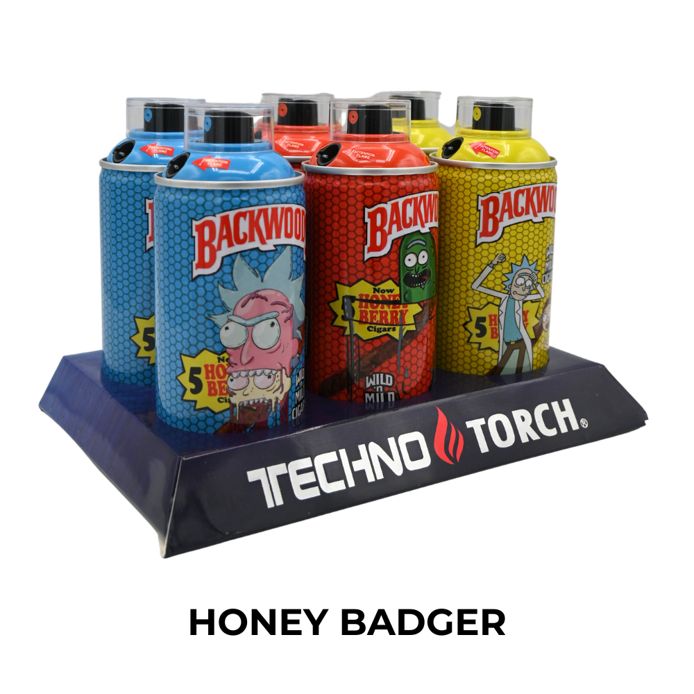 Techno Small Spray Can Torch Lighters - 6ct