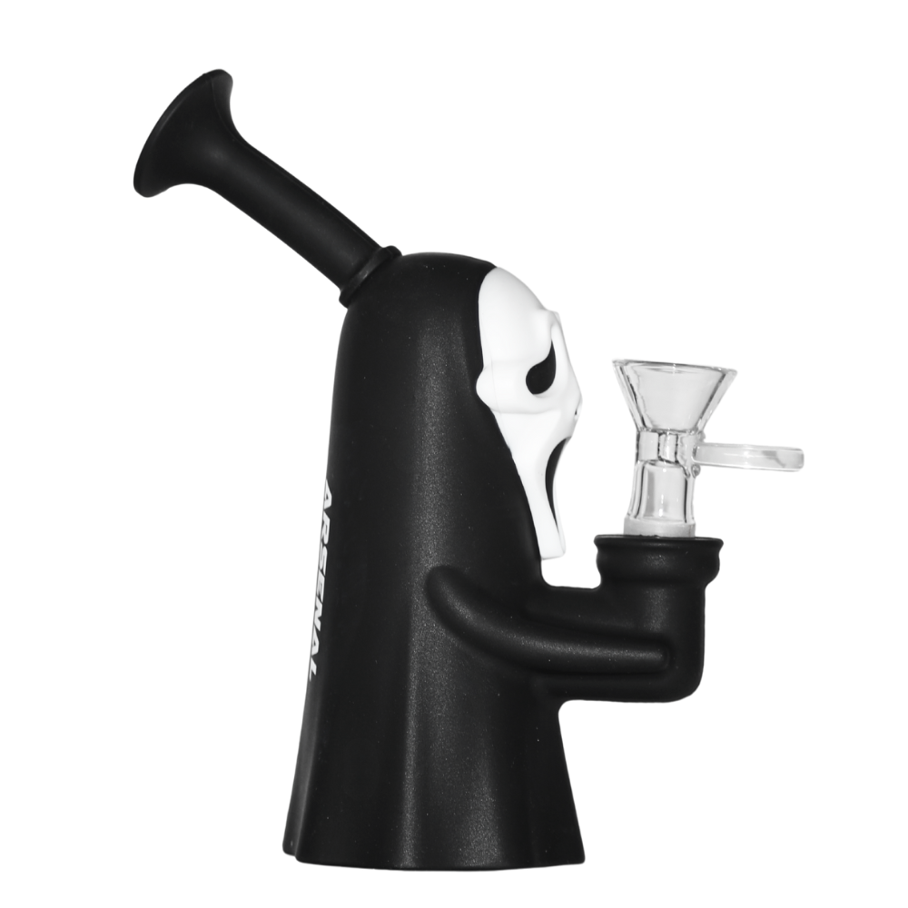 7" Screaming Face Silicone Water Pipe