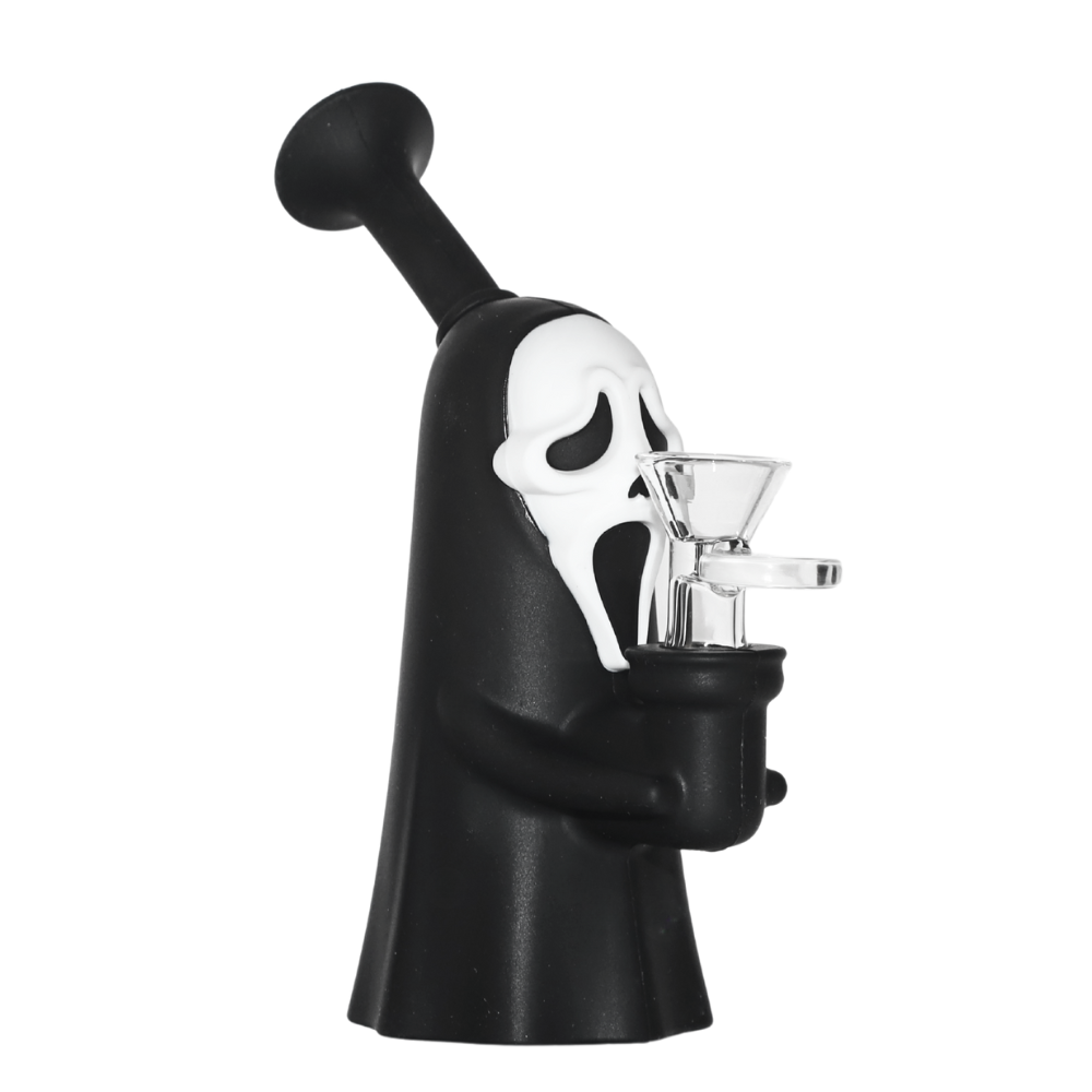 7" Screaming Face Silicone Water Pipe